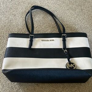 Michael Kors Striped Tote